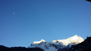 Dawn in the mountains