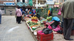 A City Market in Kathmandu